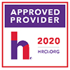 Square logo of HRCI logo for approved providers in 2020