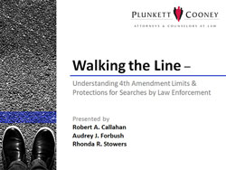 Walking the Line Fourth (4th) Amendment Webinar