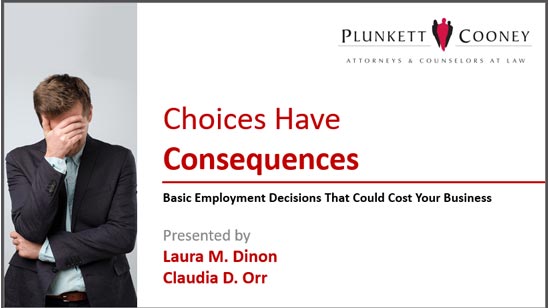 Choices have Consequences Webinar