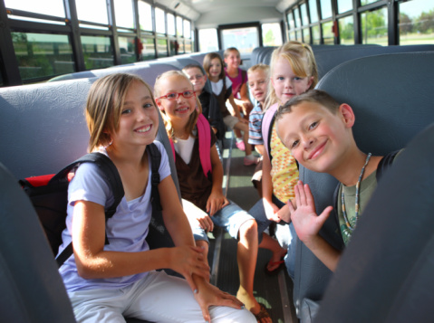 Kids on School Bus