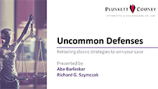 Uncommon Defenses Webinar Recording