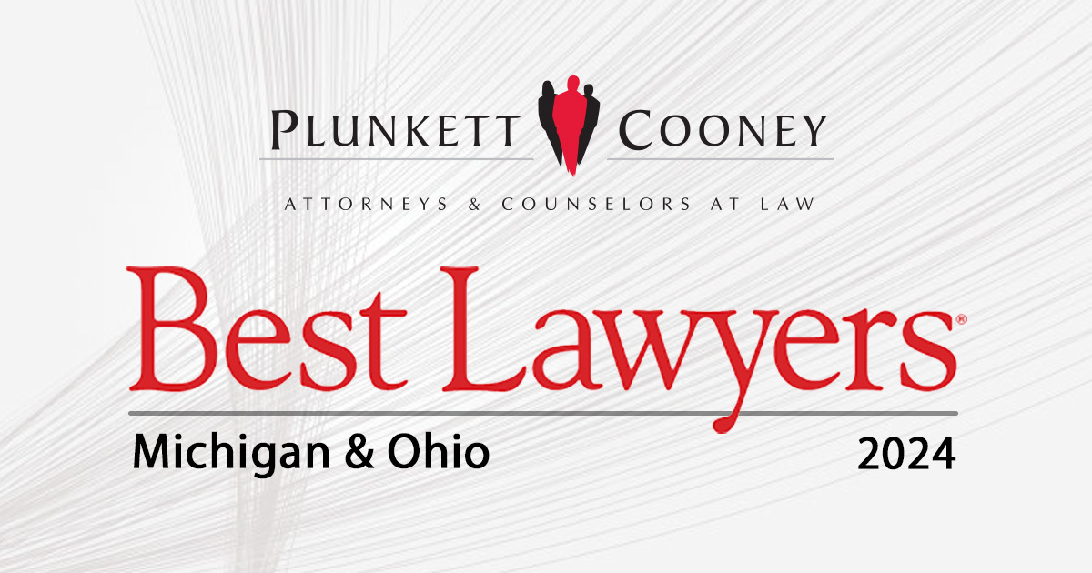 Plunkett Cooney attorneys among 2024 Best Lawyers in America business